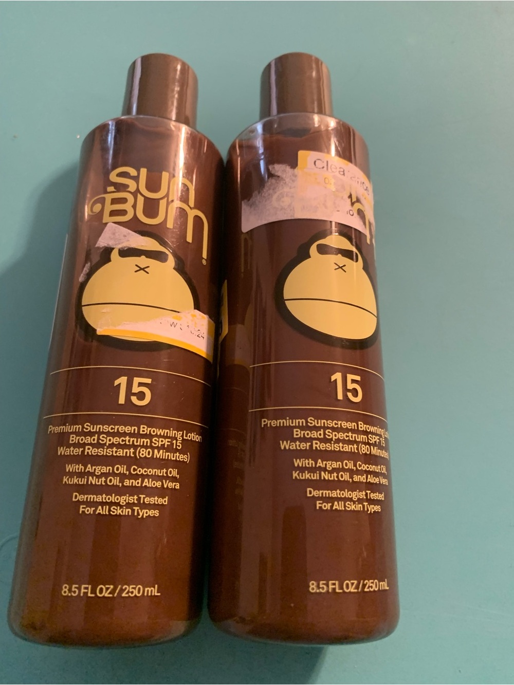 Sun Bum 15 Premium Sunscreen Browning Lotion Exp 2/27 one bottle dented all new
